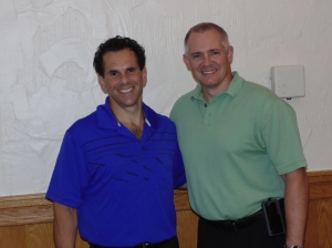 Scott Schmaren with Mark Papadas, Founder of I an 4 Kids Foundation